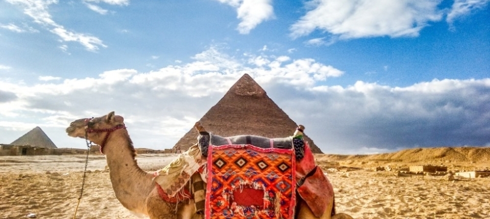 giza pyramids and sphinx