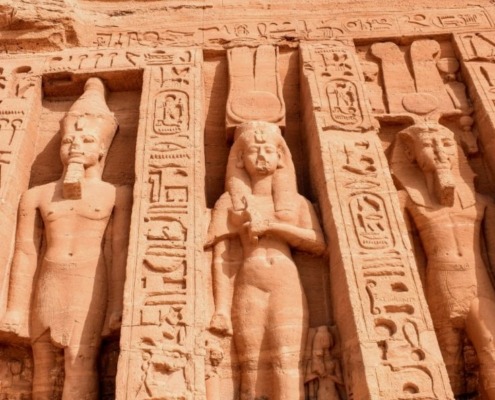 luxor aswan and abu simble two days tour from Portghalib Nefertari temple