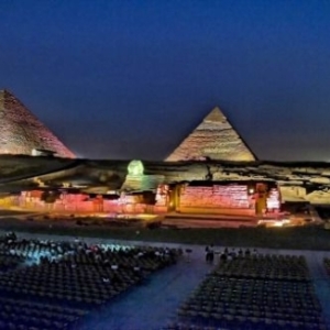 sound and light show at giza pyramids