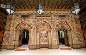 Interior of the Hanging Church in Egypt