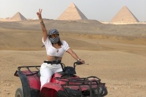 quad biking at giza pyramids