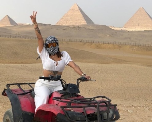 quad biking at giza pyramids