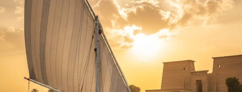 felucca in luxor.