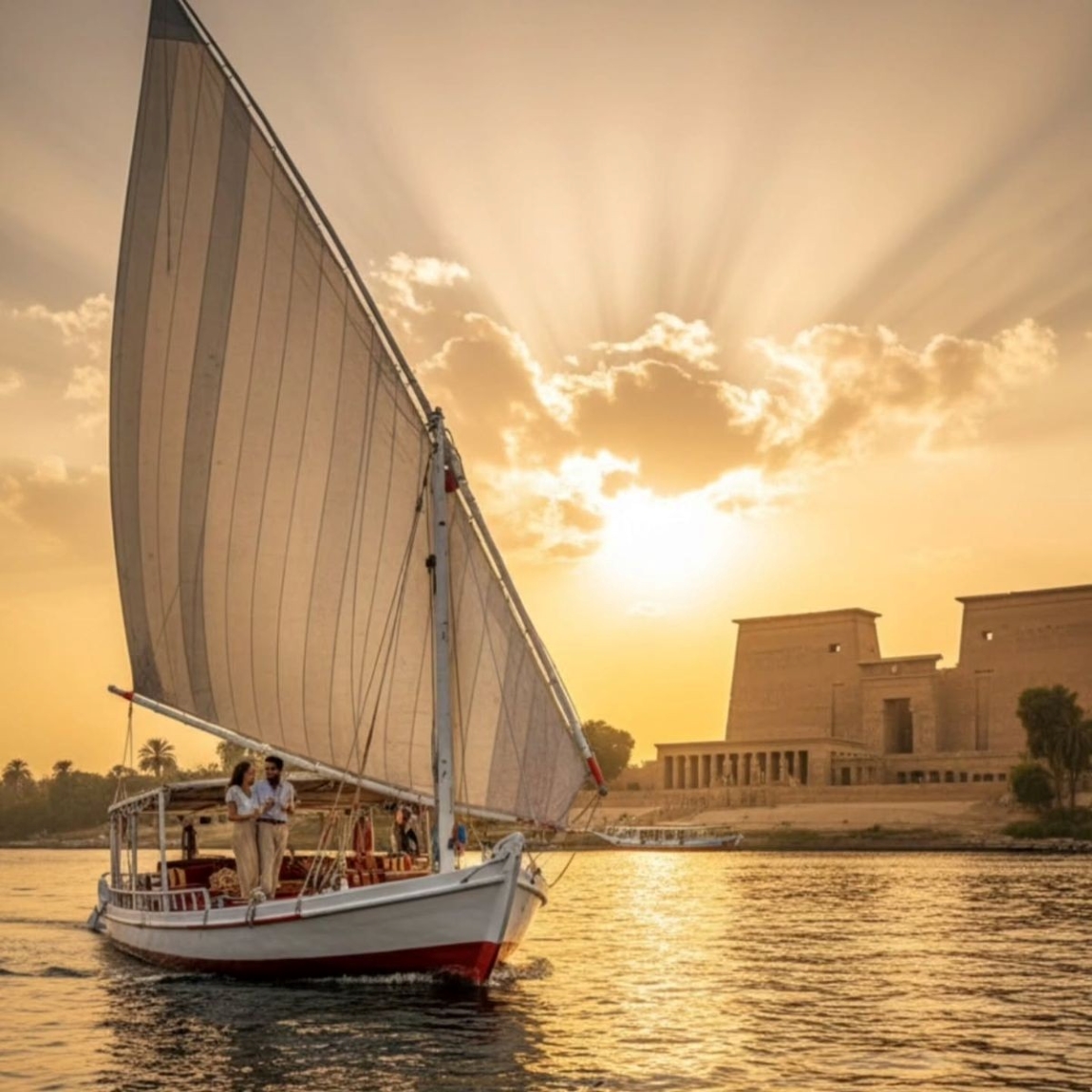 felucca in luxor.